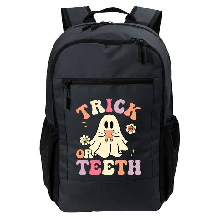 Groovy Trick Or Teeth Funny Dental Halloween Dentist Costume Gift Daily Commute Backpack