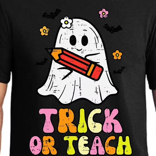 Ghost Trick Or Teach Retro Teacher Halloween Costume Pajama Set