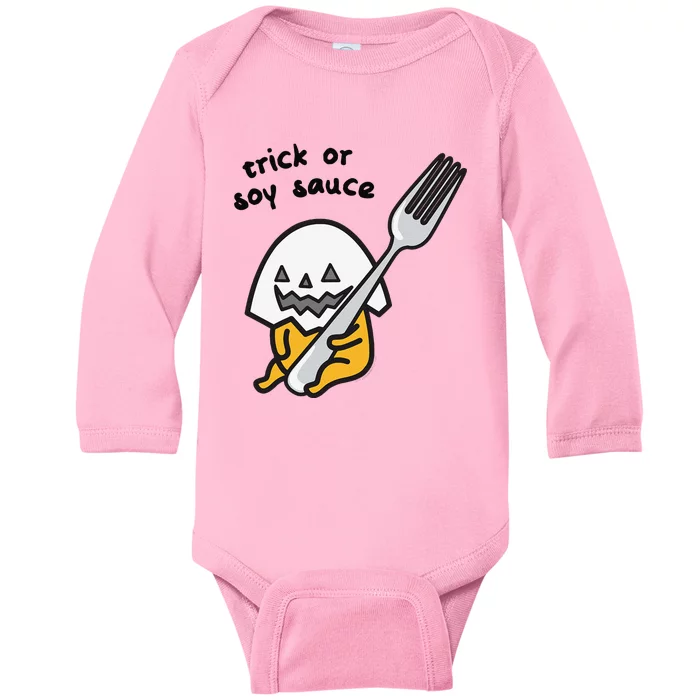 Gudetama Trick Or Treat Halloween Baby Long Sleeve Bodysuit