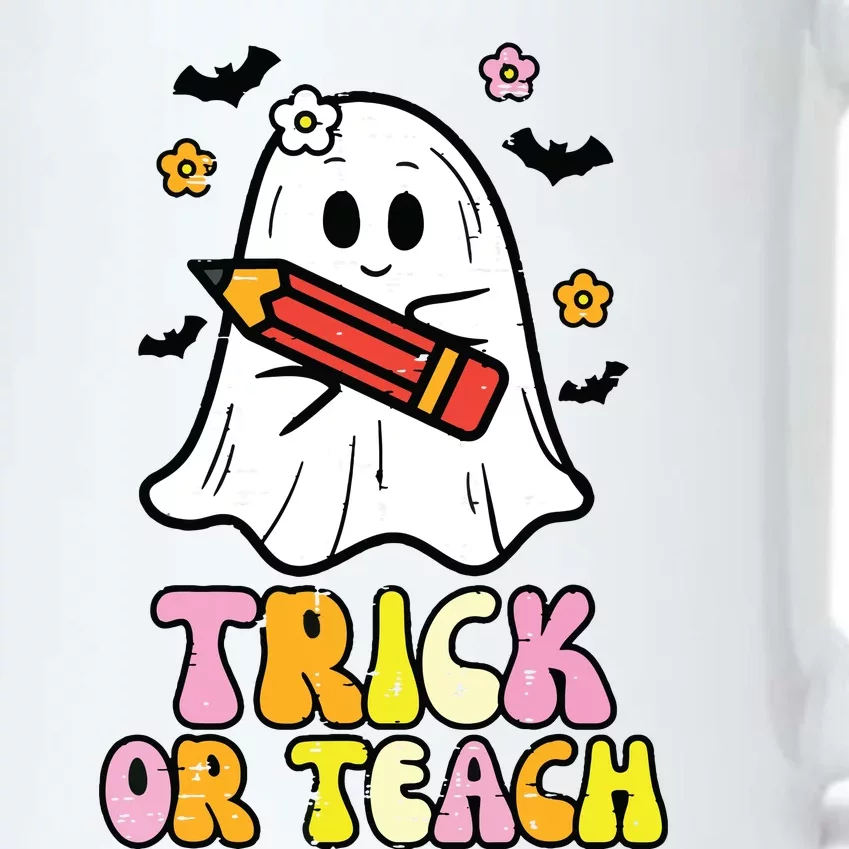 Ghost Trick Or Teach Retro Teacher Halloween Costume Black Color Changing Mug