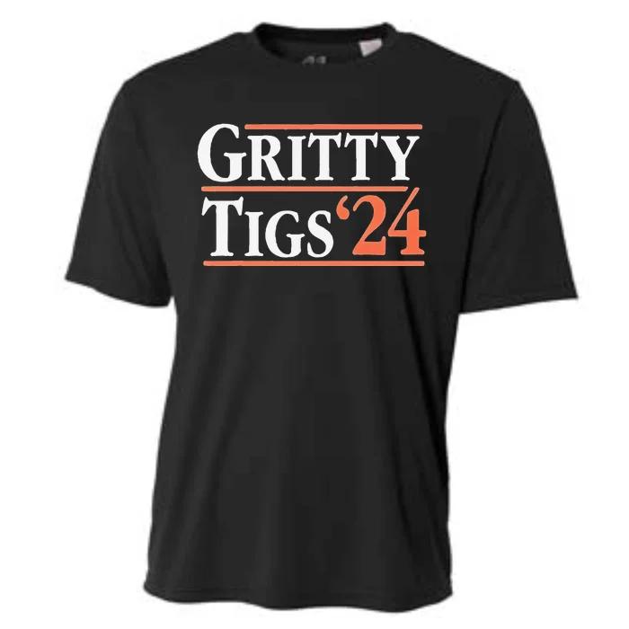 Gritty Tigs October Ready 2024 Playoff Baseball Season Cooling Performance Crew T-Shirt