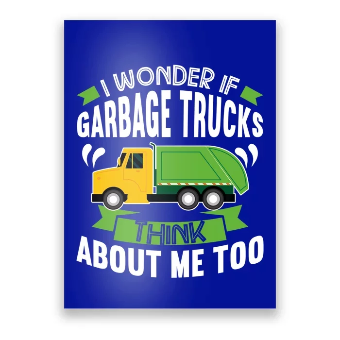 Garbage Truck Outfit Recycling Trash Gift Poster