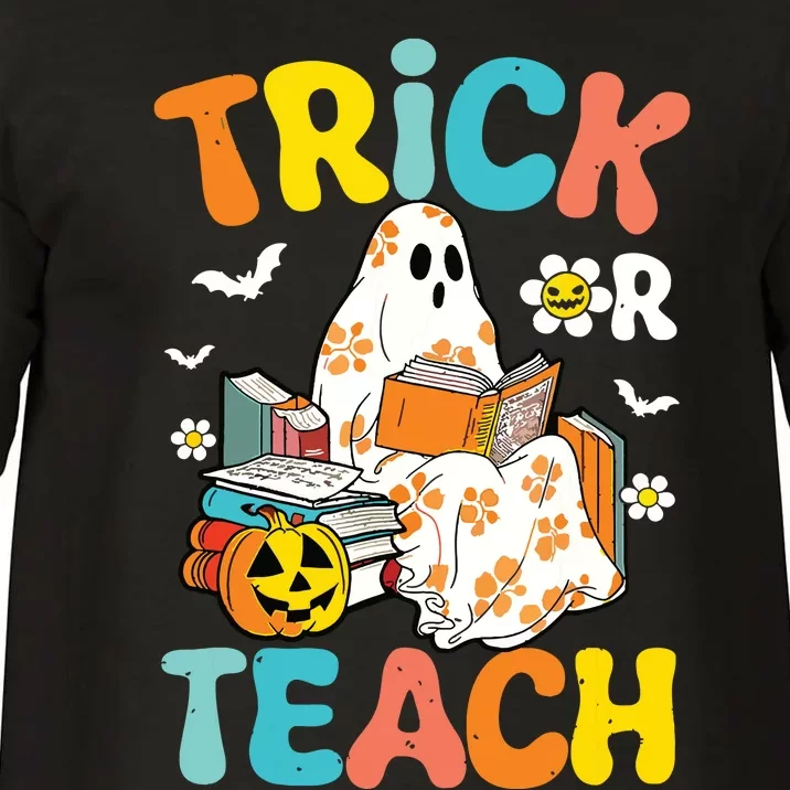 Groovy Trick Or Teach Funny Teacher Halloween Costume Comfort Colors T-Shirt