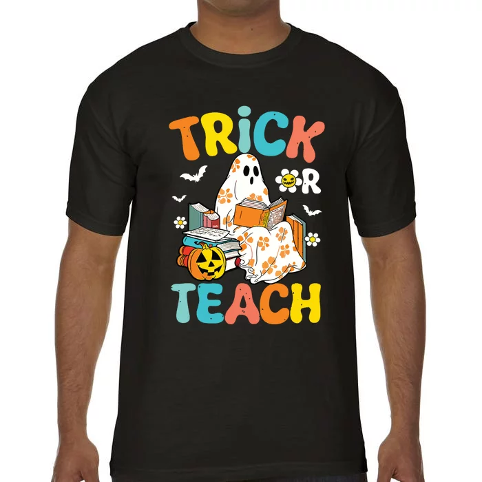 Groovy Trick Or Teach Funny Teacher Halloween Costume Comfort Colors T-Shirt