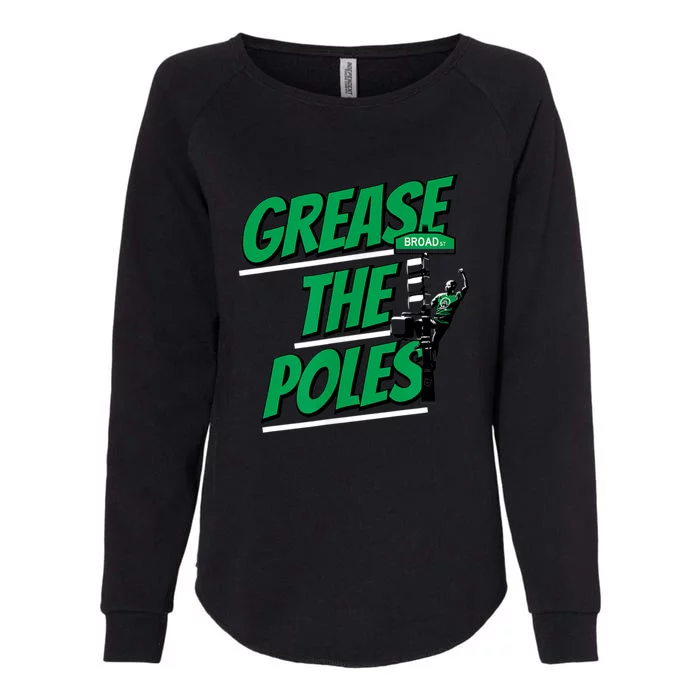 Grease The Poles Philadelphia Football Womens California Wash Sweatshirt