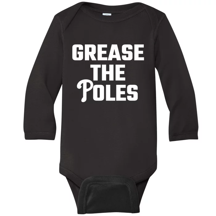 Grease The Poles Philadelphia Baby Long Sleeve Bodysuit