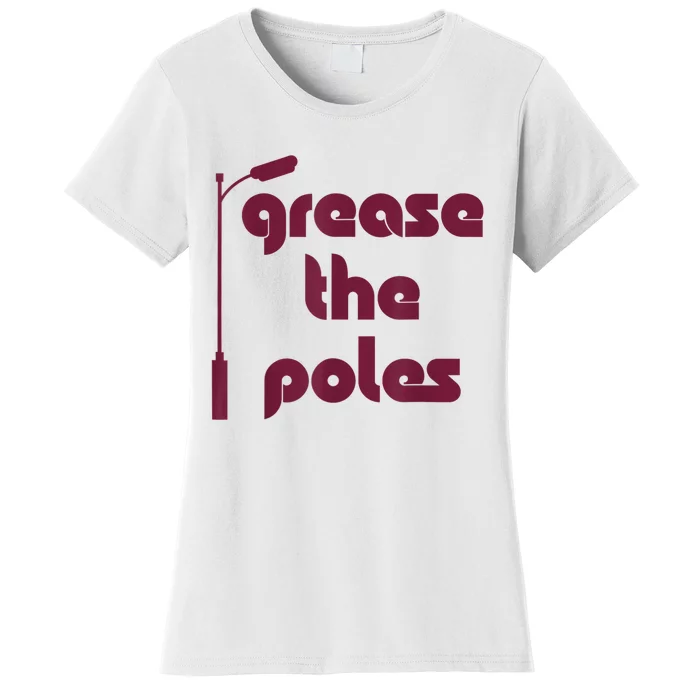 Grease The Poles Philadelphia Philly Baseball Design Women's T-Shirt