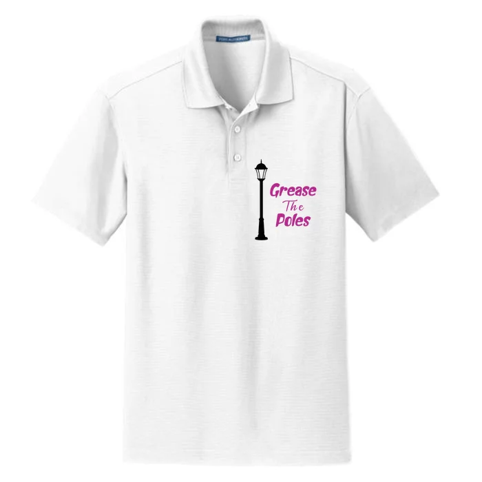 Grease The Poles Philadelphia Baseball Funny Dry Zone Grid Performance Polo