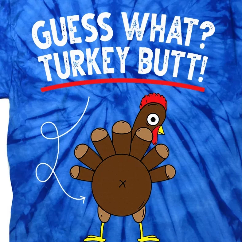 Guess Turkey Pilgrim Funny Thanksgiving Tie-Dye T-Shirt