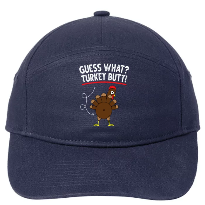 Guess Turkey Pilgrim Funny Thanksgiving 7-Panel Snapback Hat