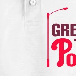 Grease The Poles Philadelphia Baseball Fan Lover Dry Zone Grid Performance Polo