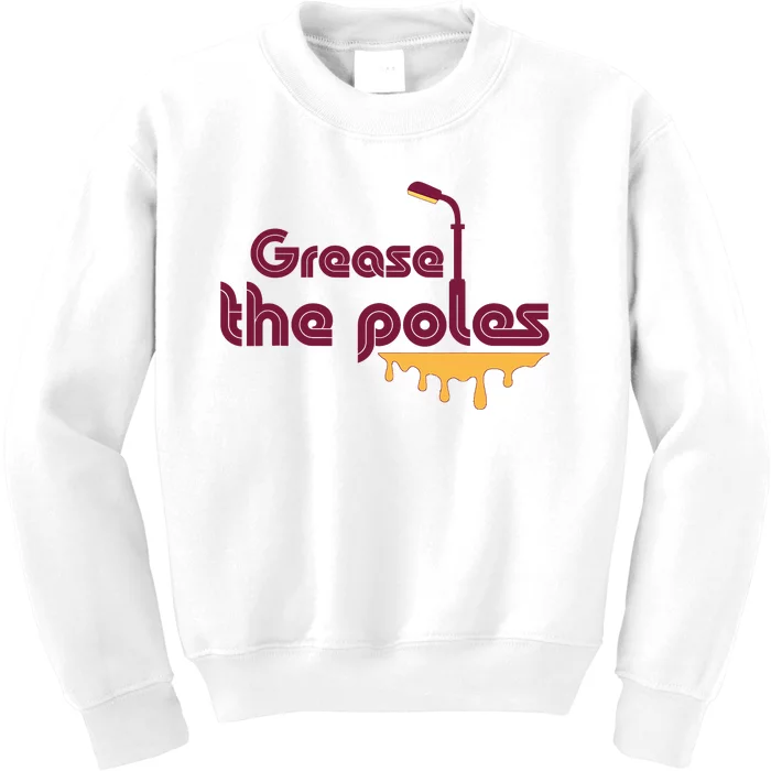 Grease The Poles Philadelphia Baseball Fan Lover Kids Sweatshirt