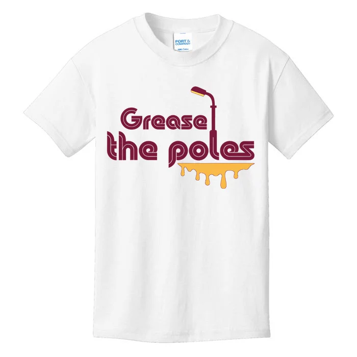 Grease The Poles Philadelphia Baseball Fan Lover Kids T-Shirt