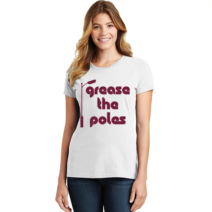 Grease The Poles Philadelphia Baseball Fan Lover Women's T-Shirt