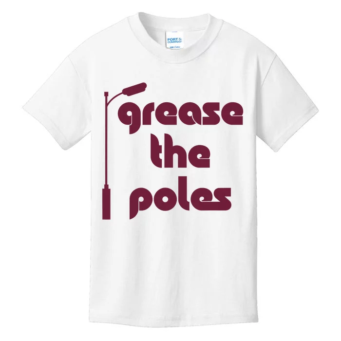 Grease The Poles Philadelphia Baseball Fan Lover Kids T-Shirt