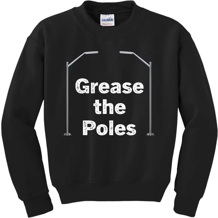 Grease The Poles Philadelphia Baseball Fan Lover Kids Sweatshirt