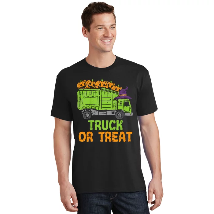 Garbage Truck Pumpkins Baby Halloween T-Shirt