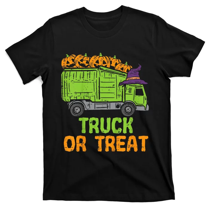 Garbage Truck Pumpkins Baby Halloween T-Shirt