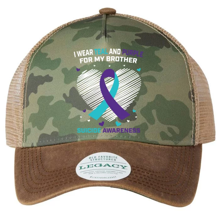 Grieving Teal Purple Brother Suicide Awareness Prevention Gift Legacy ...