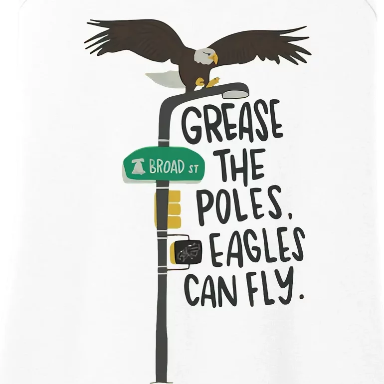 Grease The Poles Fly Philadelphia Football Philly Sports Team Ladies Essential Tank