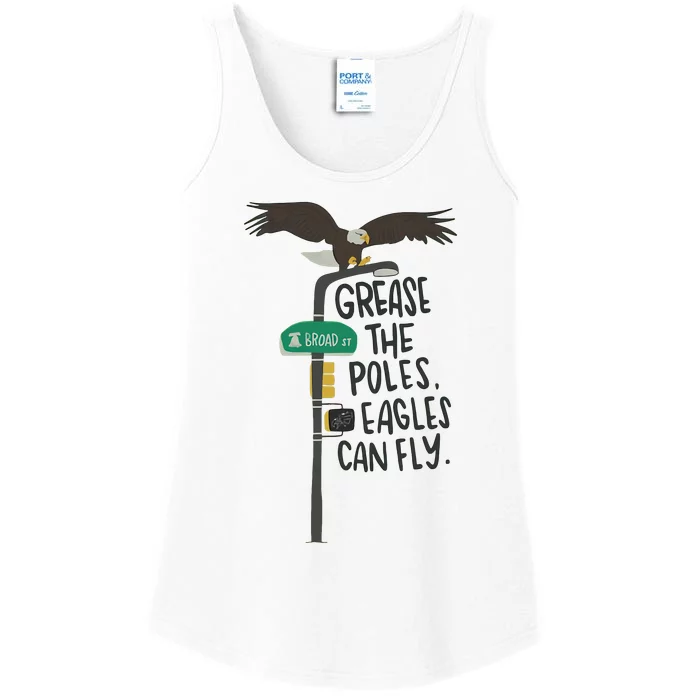 Grease The Poles Fly Philadelphia Football Philly Sports Team Ladies Essential Tank