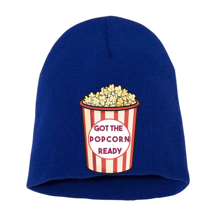 Got The Popcorn Ready Movie Night Short Acrylic Beanie