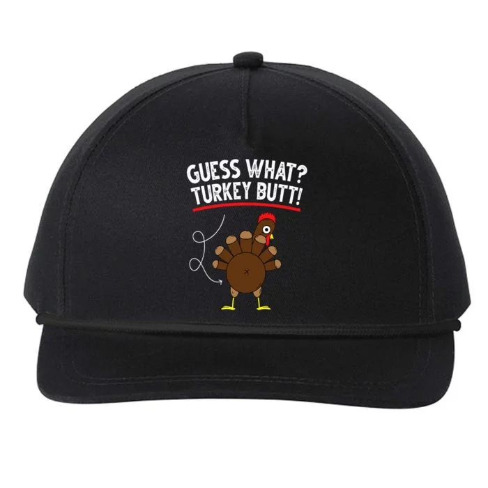 Guess Turkey Pilgrim Funny Thanksgiving Snapback Five-Panel Rope Hat