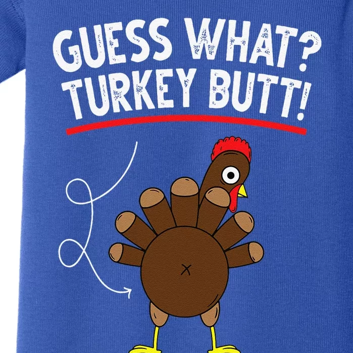 Guess Turkey Pilgrim Funny Thanksgiving Funny Baby Bodysuit