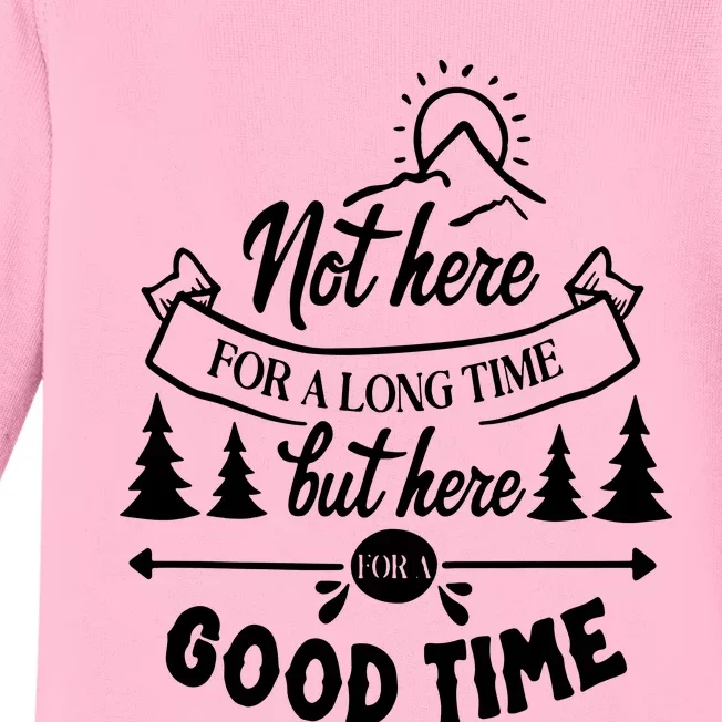 Good Time Positive Message Baby Long Sleeve Bodysuit