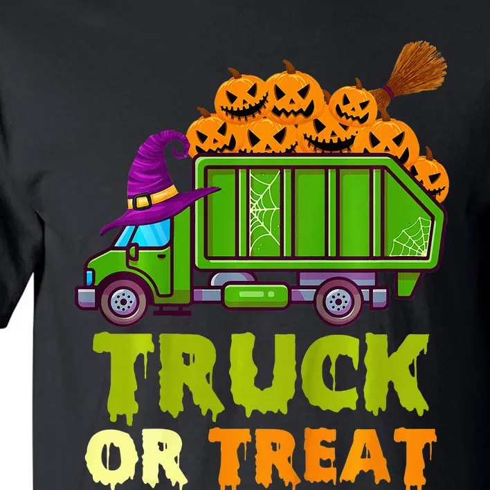 Garbage Truck Pumpkins Halloween Tall T-Shirt