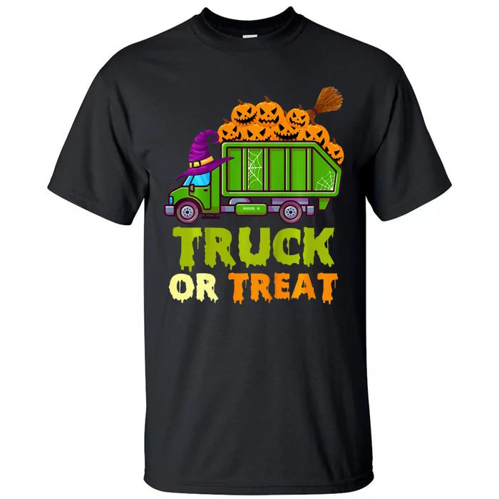 Garbage Truck Pumpkins Halloween Tall T-Shirt