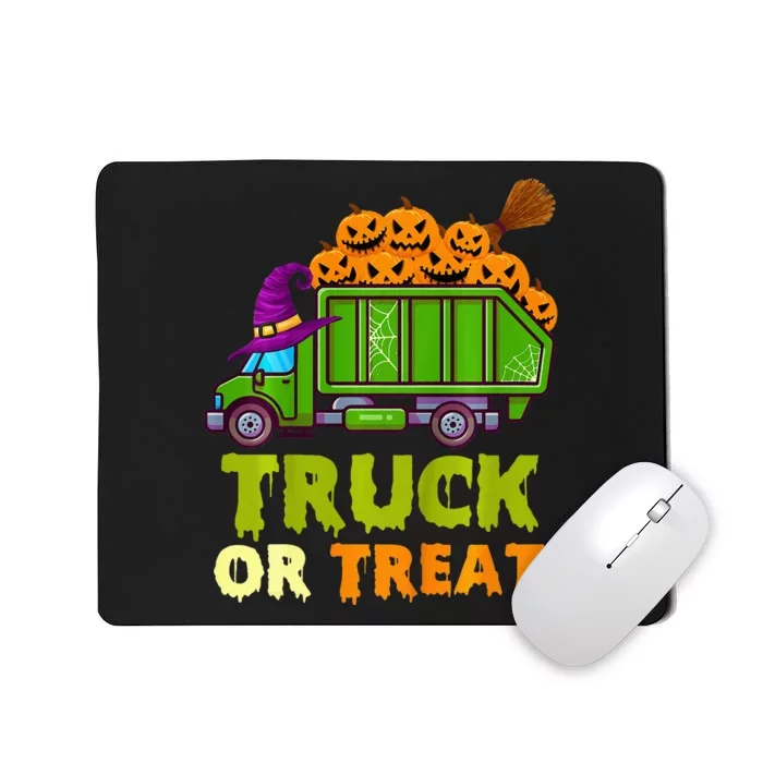 Garbage Truck Pumpkins Halloween Mousepad