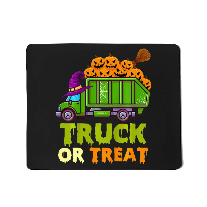 Garbage Truck Pumpkins Halloween Mousepad