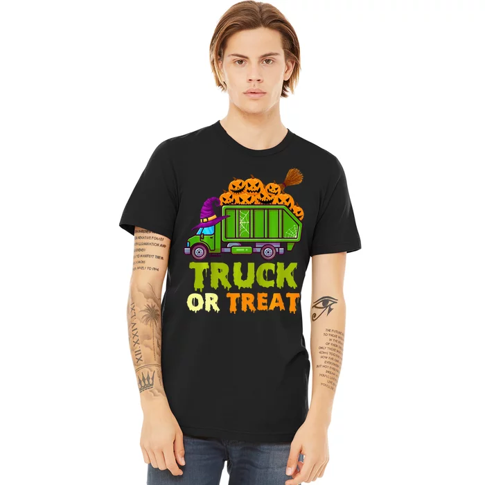 Garbage Truck Pumpkins Halloween Premium T-Shirt