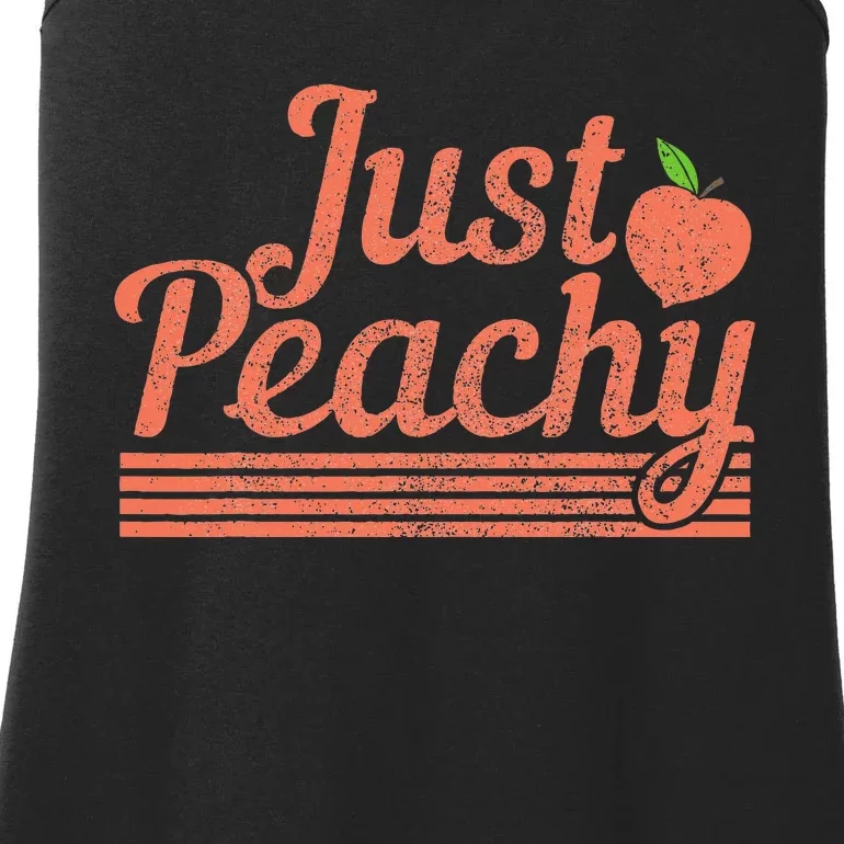 Georgia The Peach State Peachy Ladies Essential Tank