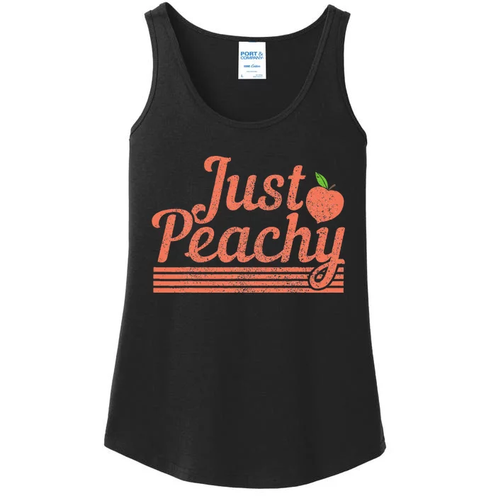 Georgia The Peach State Peachy Ladies Essential Tank