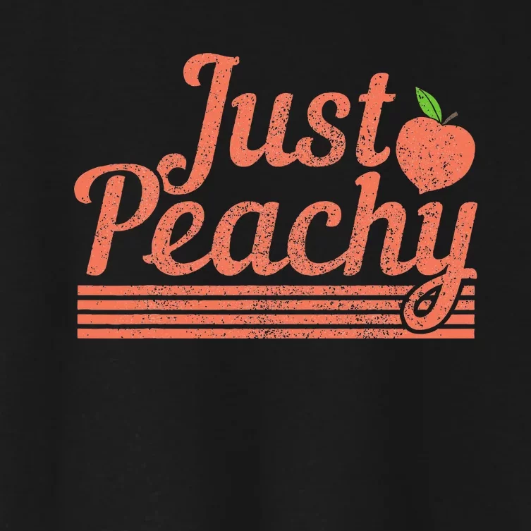 Georgia The Peach State Peachy Women's Crop Top Tee