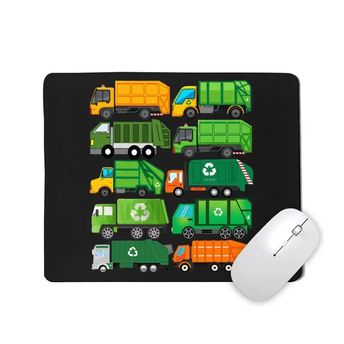 Garbage Truck Recycling Day Trash Waste Separation Birthday Mousepad