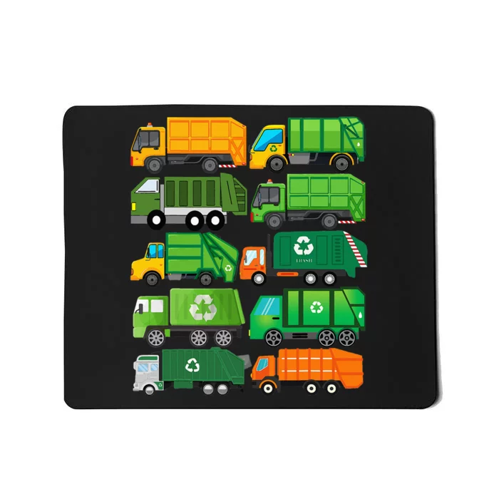 Garbage Truck Recycling Day Trash Waste Separation Birthday Mousepad