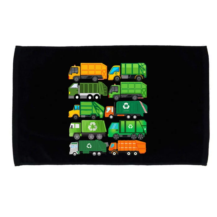 Garbage Truck Recycling Day Trash Waste Separation Birthday Microfiber Hand Towel