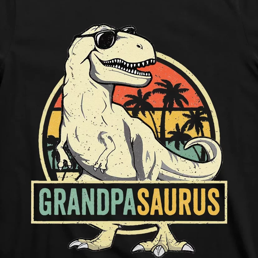 Grandpasaurus T Rex Dinosaur Grandpa Saurus Family Matching T-Shirt