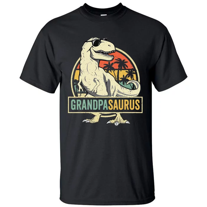 Grandpasaurus T Rex Dinosaur Grandpa Saurus Family Matching Tall T-Shirt