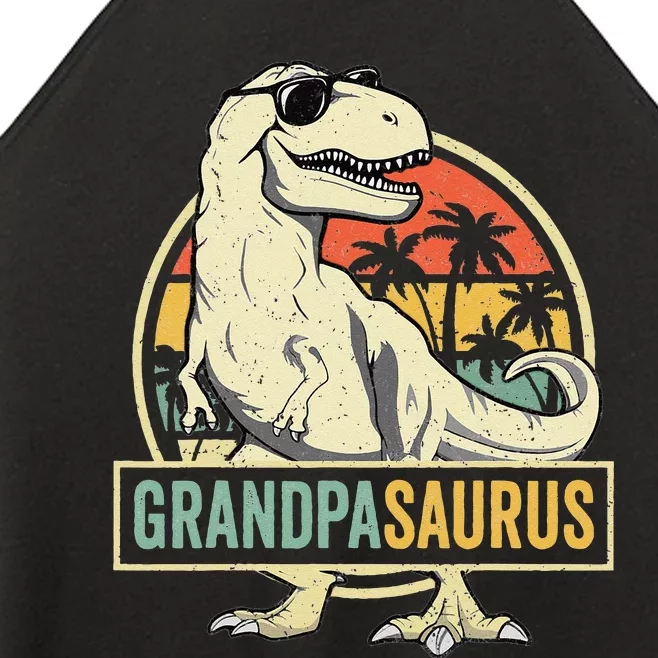 Grandpasaurus T Rex Dinosaur Grandpa Saurus Family Matching Women’s Perfect Tri Rocker Tank