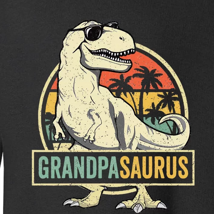 Grandpasaurus T Rex Dinosaur Grandpa Saurus Family Matching Toddler Sweatshirt