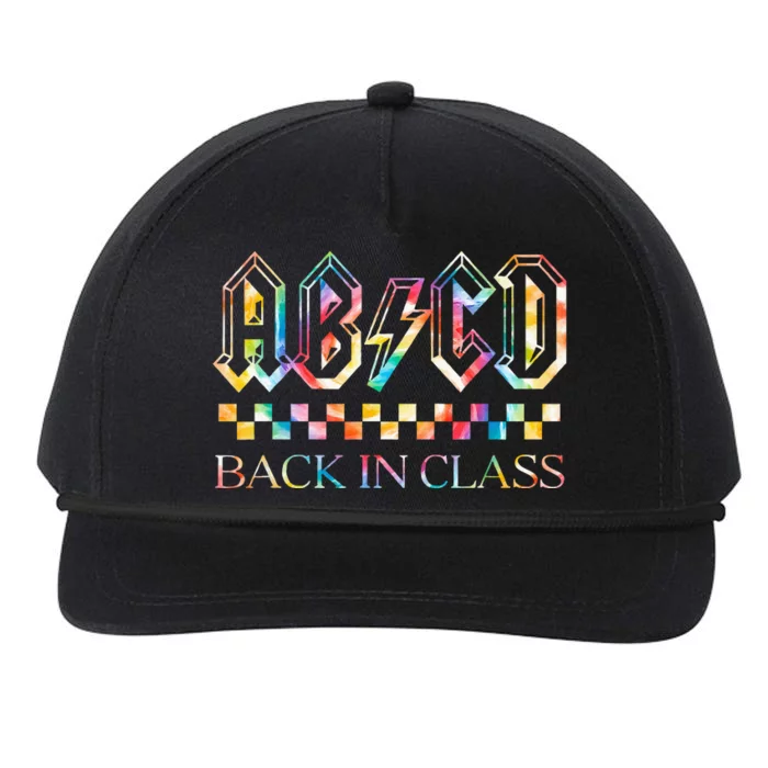 Girls Teachers Rock Back To School ABCD Back In Class Snapback Five-Panel Rope Hat