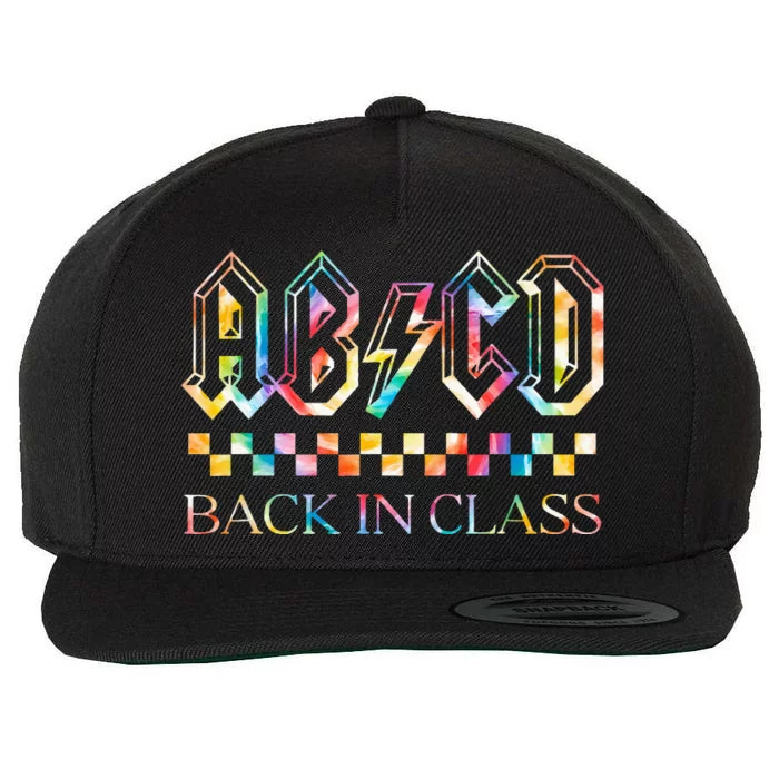 Girls Teachers Rock Back To School ABCD Back In Class Wool Snapback Cap