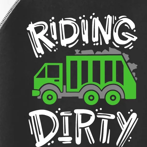 Garbage Truck Riding Dirty Toddler Fine Jersey T-Shirt