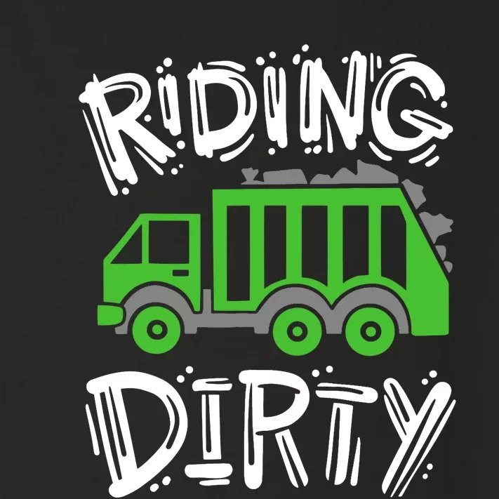 Garbage Truck Riding Dirty Toddler Long Sleeve Shirt