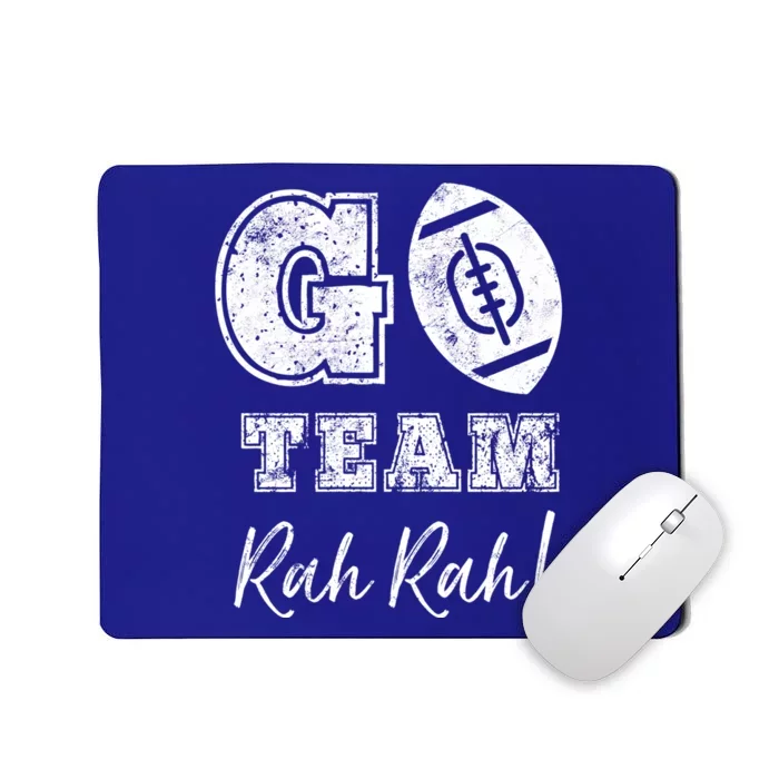 Go Team Rah Football Sarcastic Cheerleader Non Sports Fan Gift Mousepad