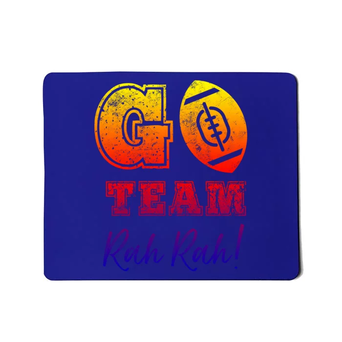 Go Team Rah Football Sarcastic Cheerleader Non Sports Fan Cool Gift Mousepad